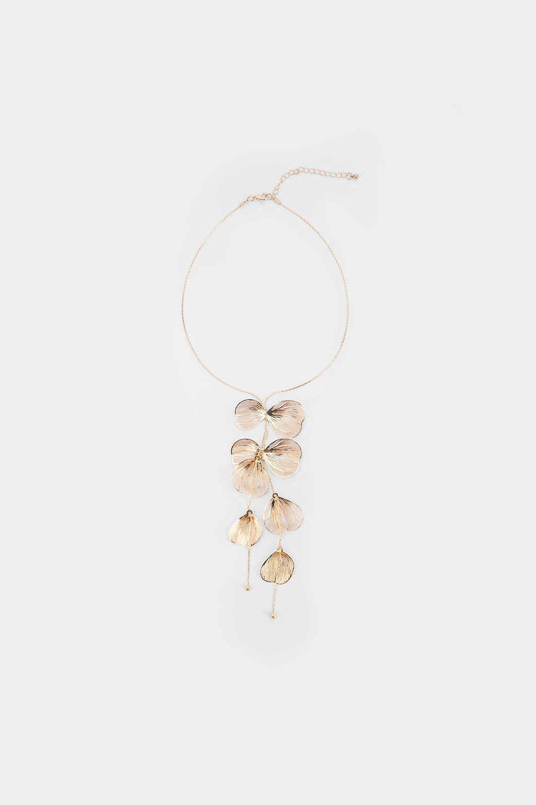 "Alloy Ginkgo Leaf Necklace"