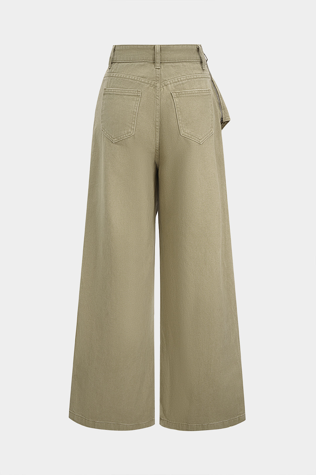 "Denim Asymmetrical Jeans"