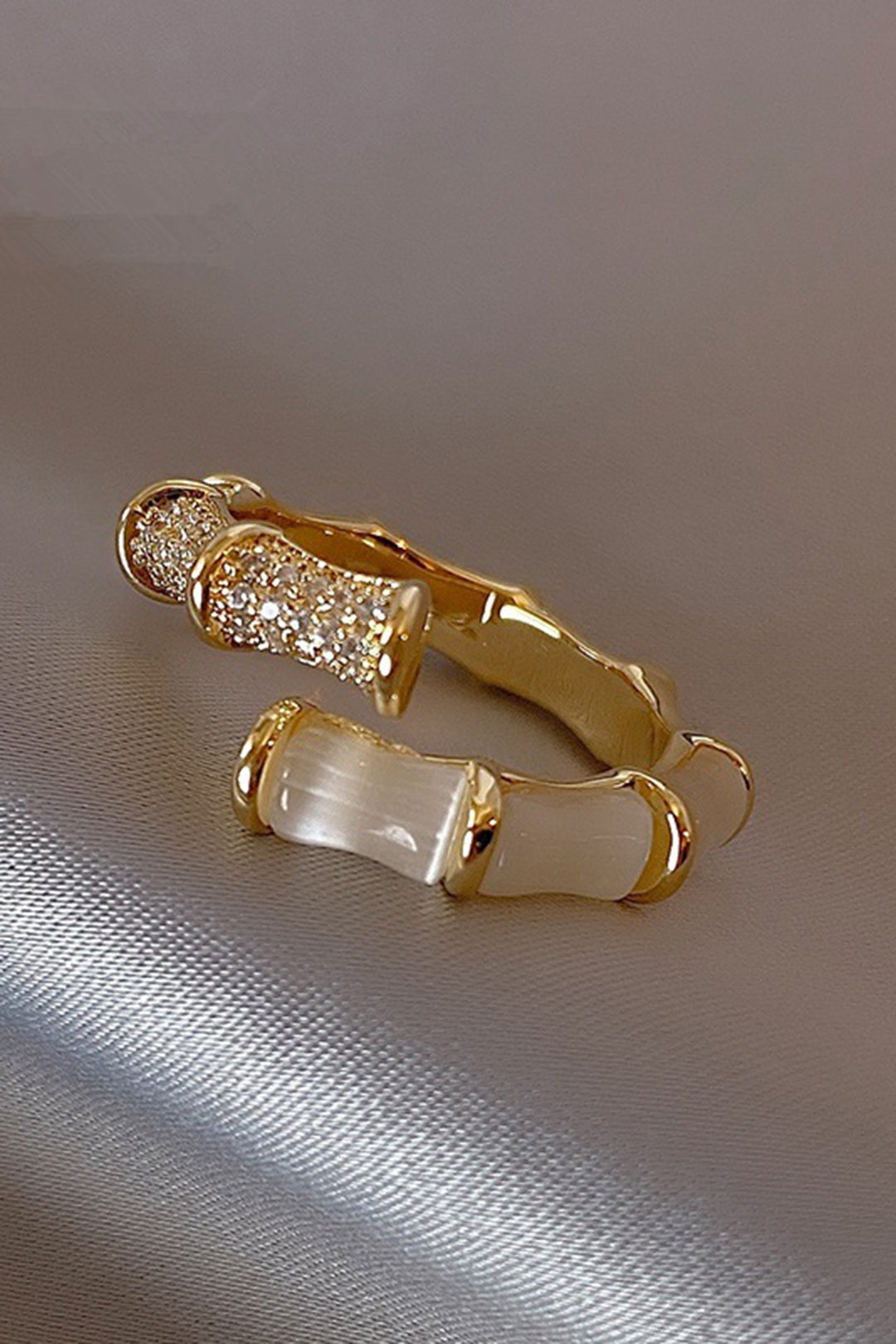 "Bamboo Joint Design Ring"