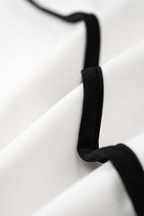 "Contrast Binding V-Neck Tie-Up Sleeveless Jumpsuit"