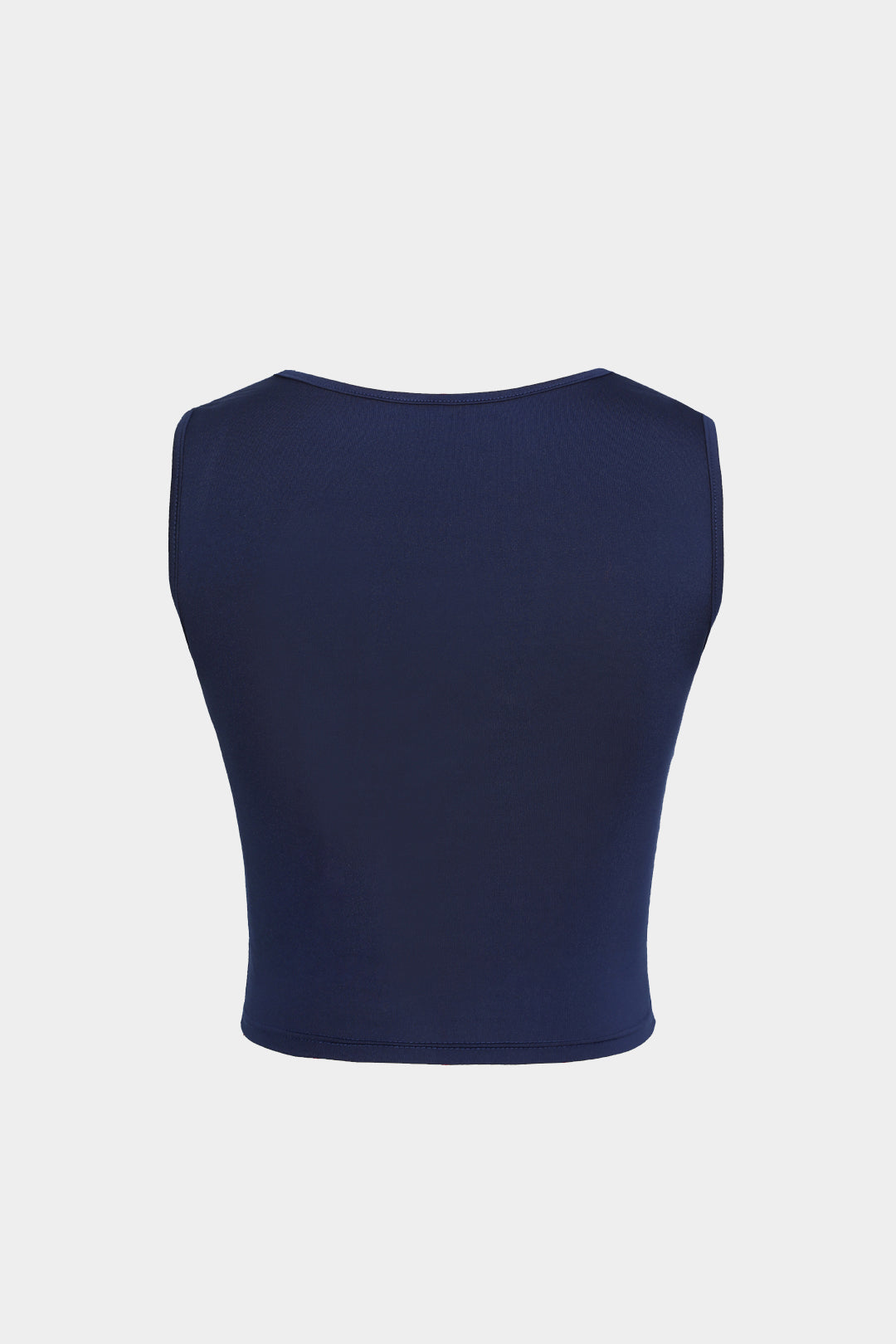 "Basic Square Neck Cropped Tank Top"