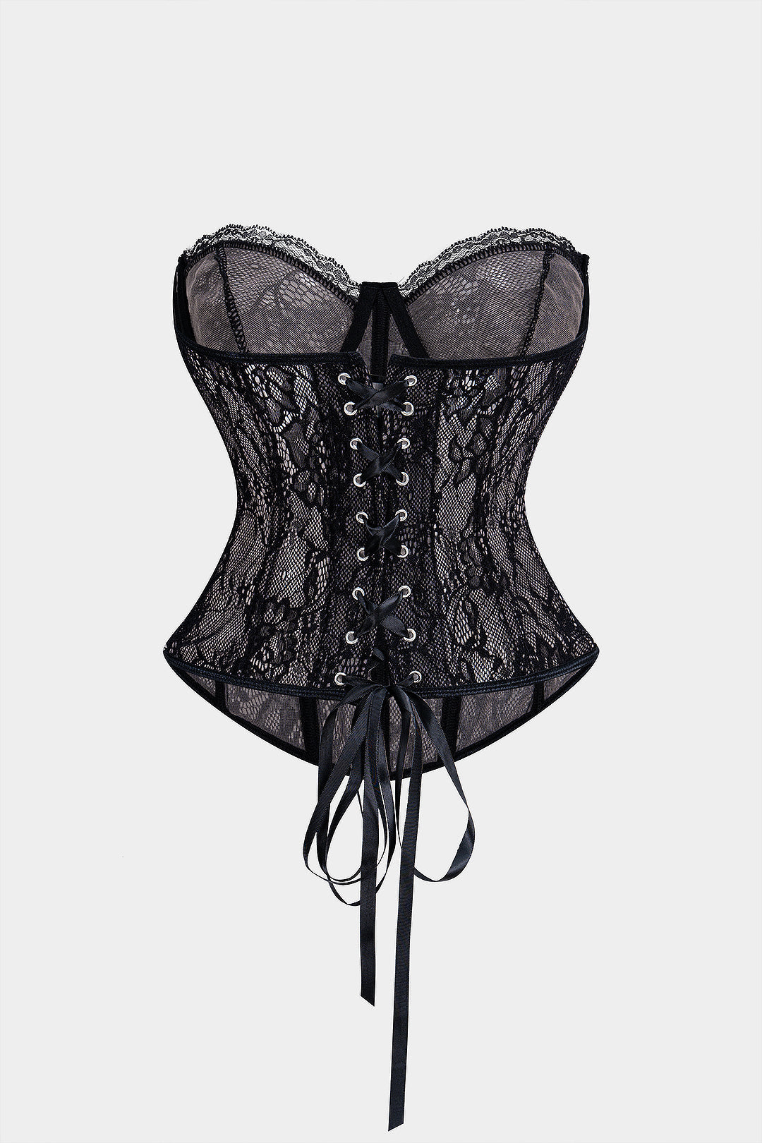 "Bustier Backless Tie Corset Top"