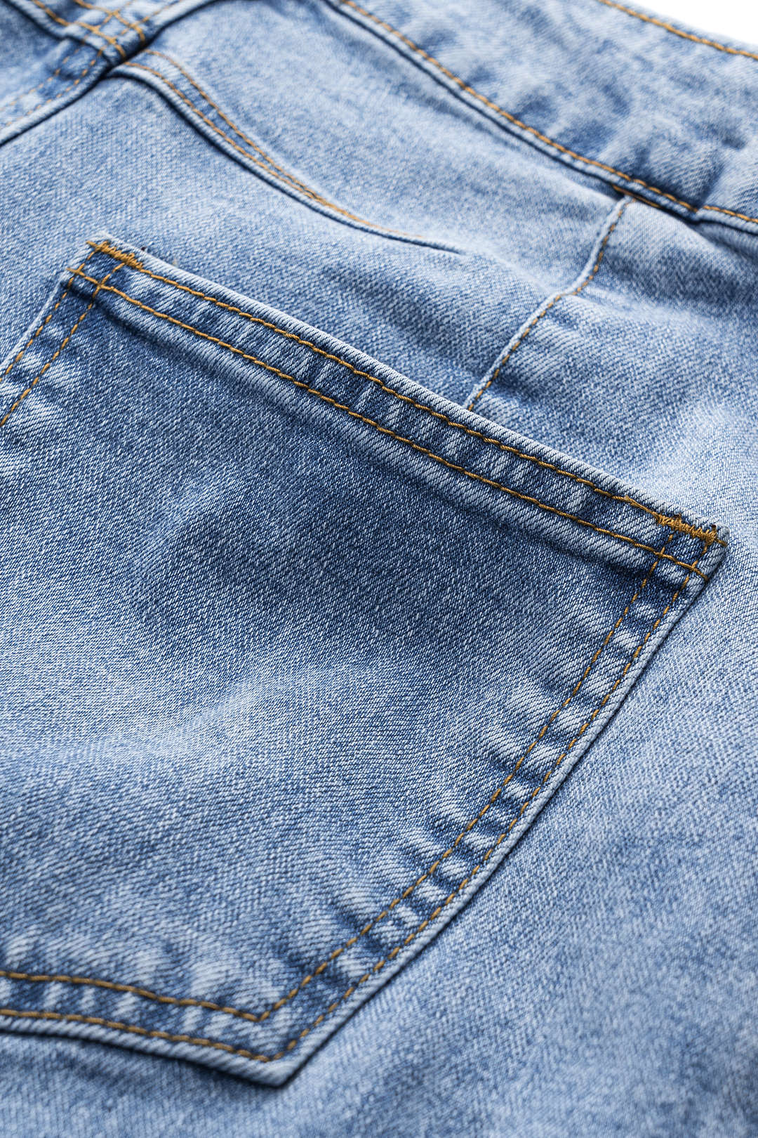 "Denim Buton Pocket Wide Leg Barrel Jeans"