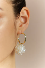 "Alloy 3D Floral Earrings"