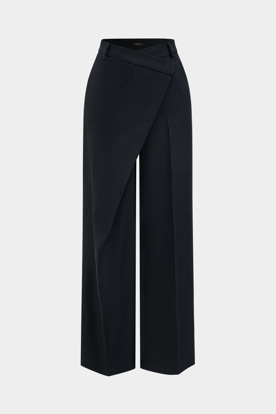 "Asymmetrical Wide Leg Trousers"