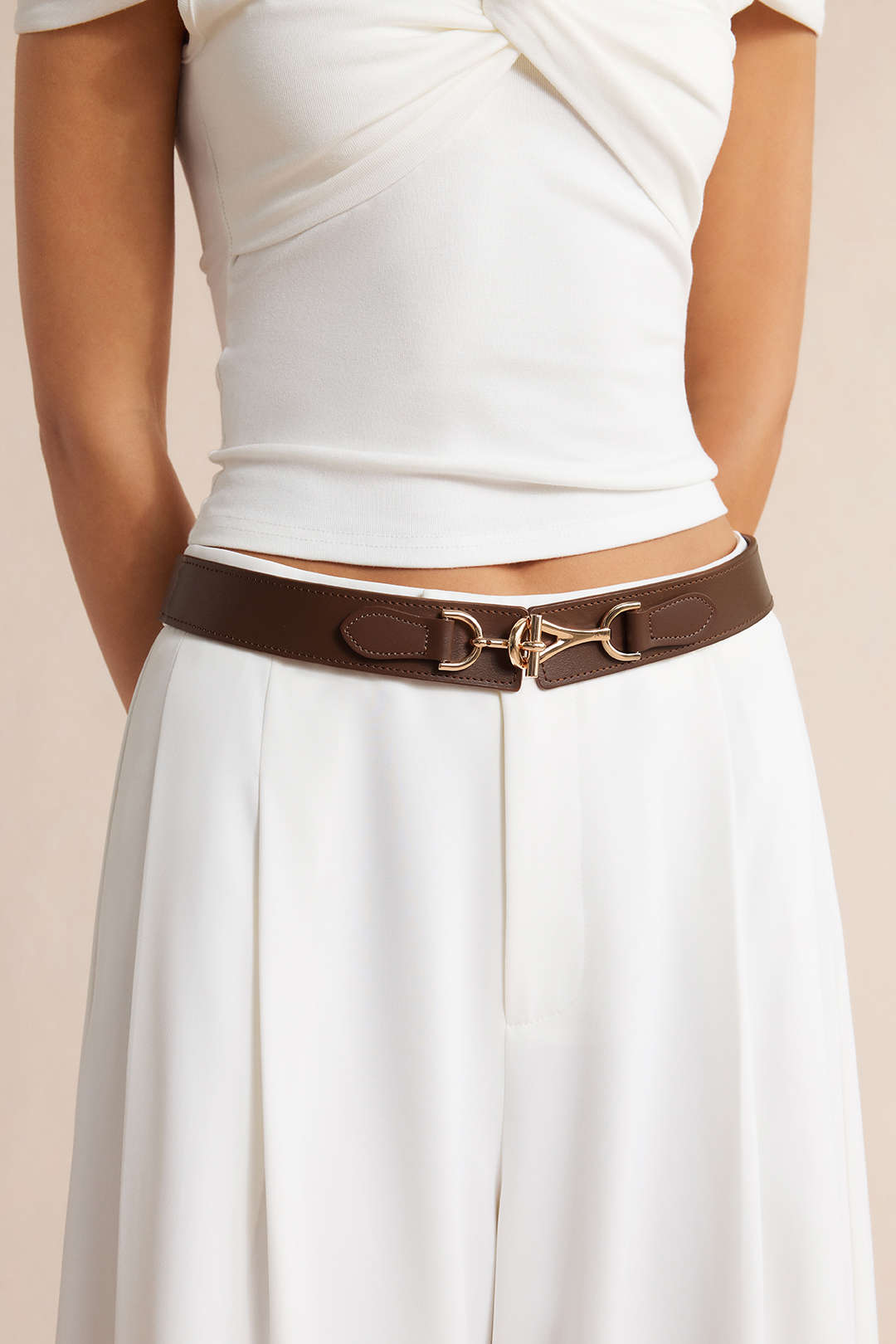"Alloy Leather Belt"