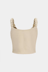"Braided Cowl Neck Cami Top"