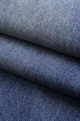 "Denim Asymmetrical Zipper Pocket Jeans"
