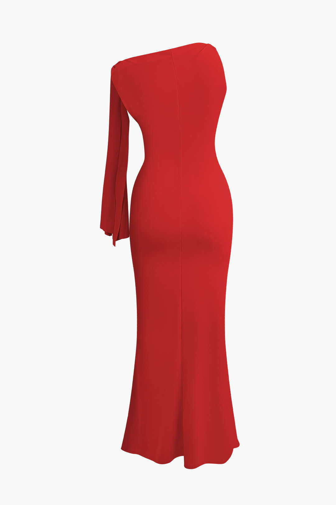 "Asymmetrical Twist Knot Mermaid Maxi Dress"