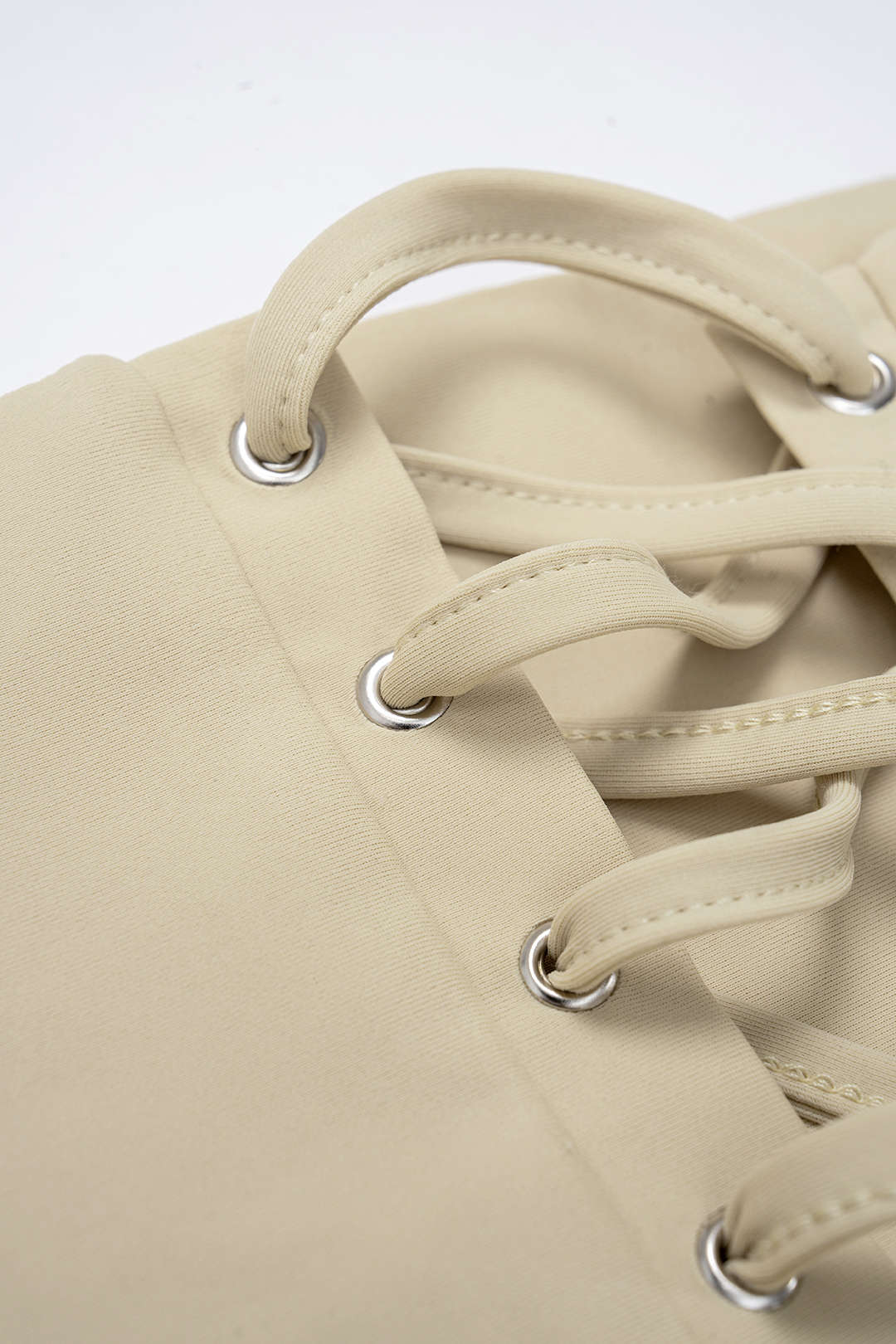"Belted Tie Back Shoulder Pads Sleeveless Mini Dress"