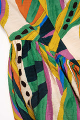 "Abstract Print Ruched Sleeveless Maxi Dress"