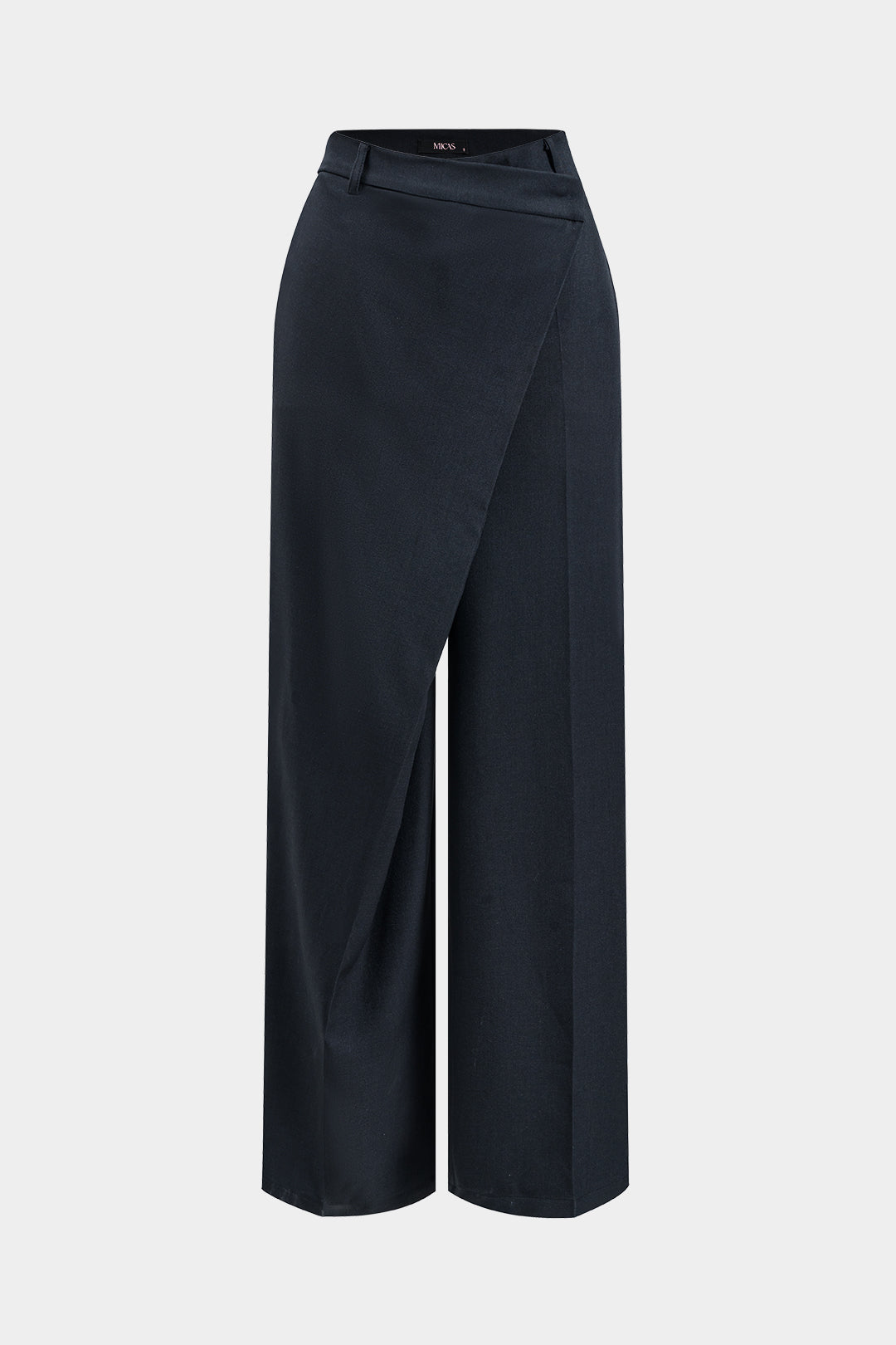 "Asymmetrical Wide Leg Trousers"