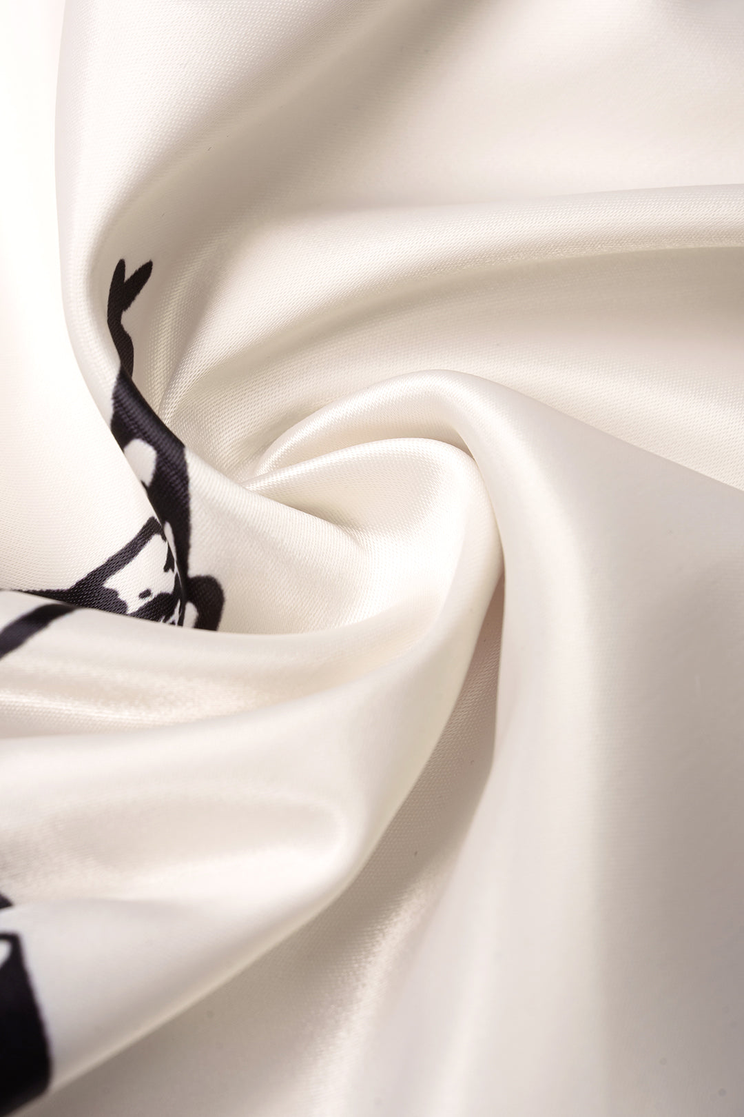 "Artistic Print Satin Halter Neck Backless Tie-Up Beaded Top"