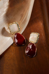 "Asymmetrical Square Earrings"