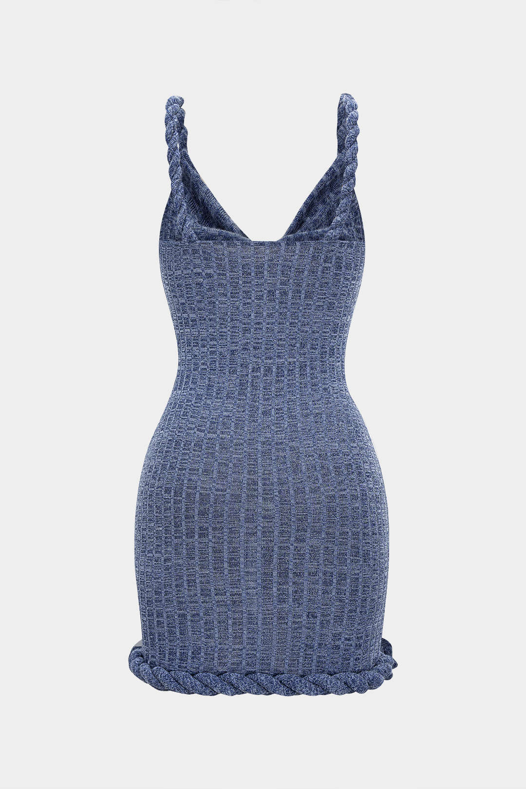 "Cowl Neck Twist Knot Sleeveless Mini Dress"