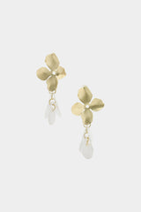 "Alloy 3D Floral Fringe Earrings"