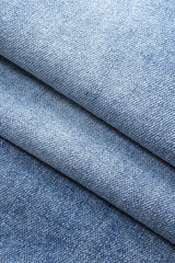 "Denim Buton Pocket Wide Leg Barrel Jeans"