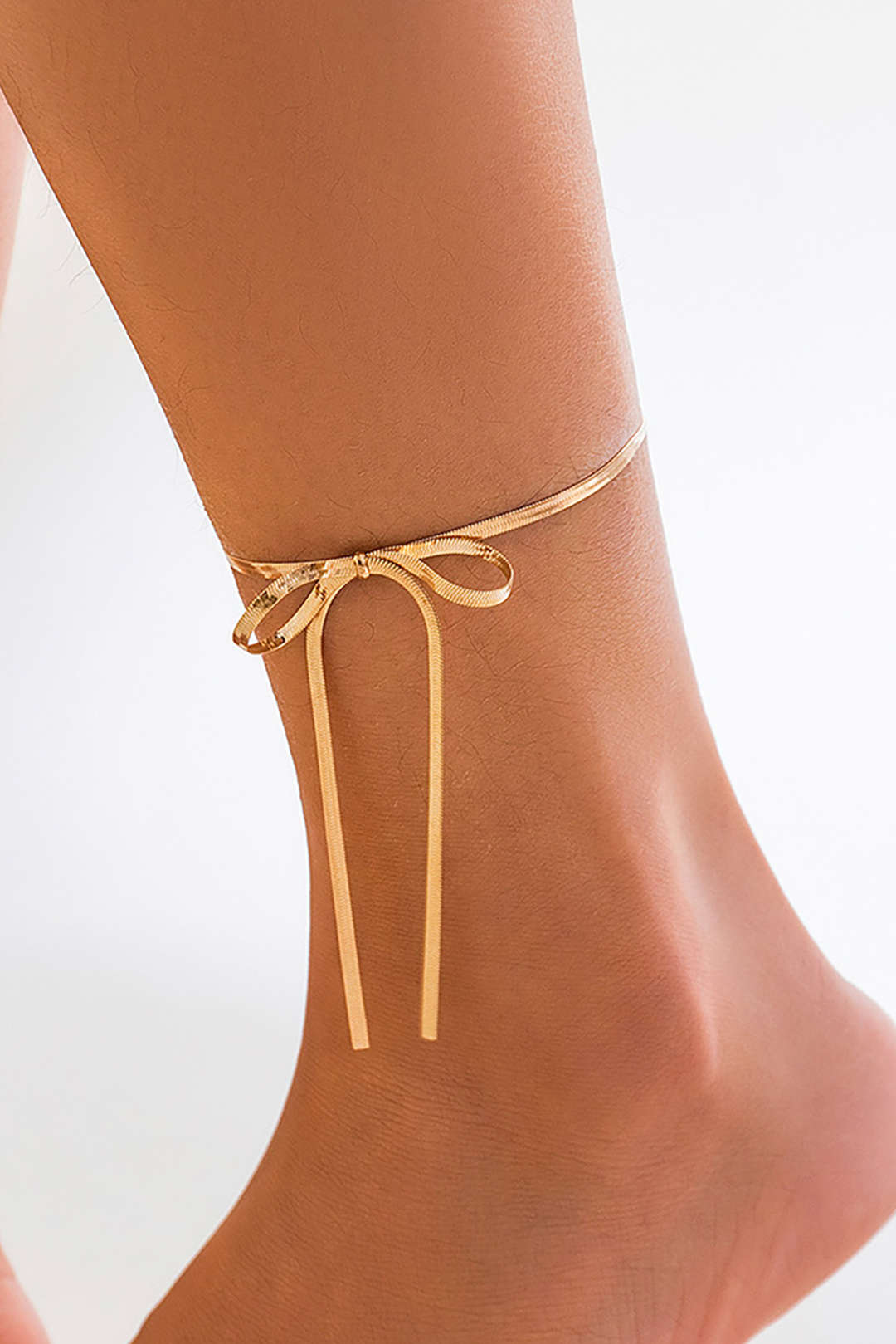 "Chain Anklet Bow Anklet"