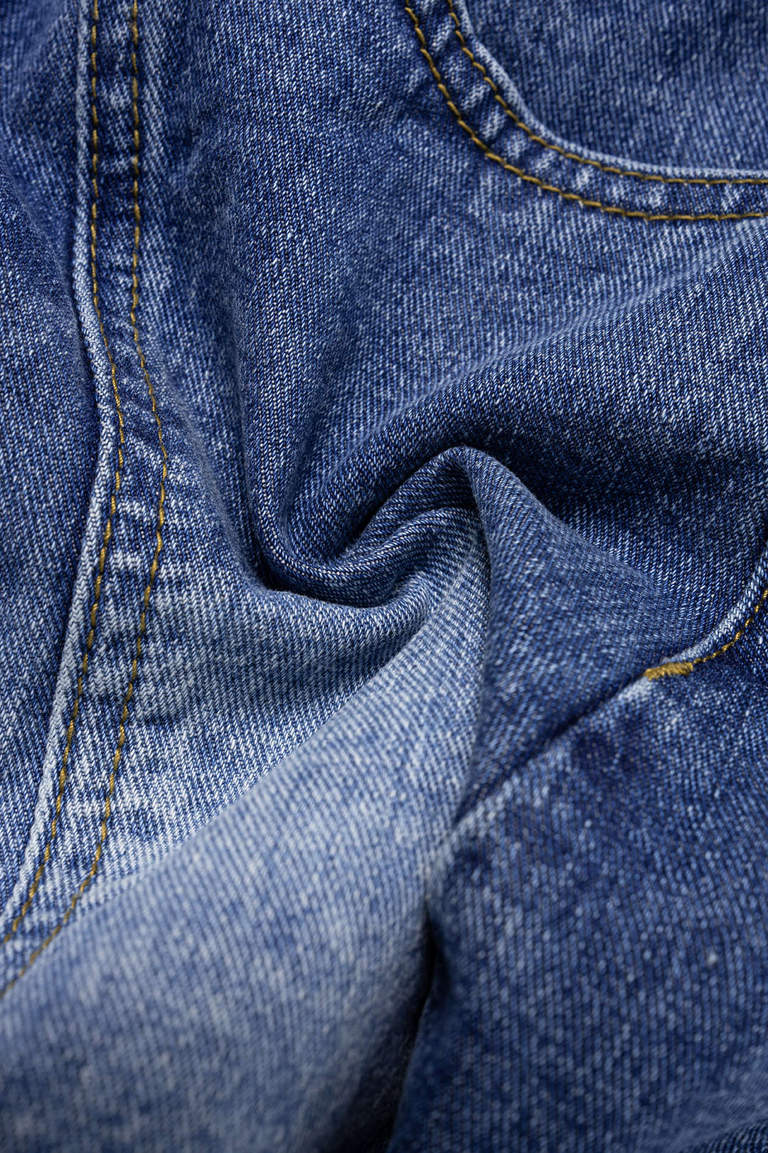 "Denim Asymmetrical High Waist Skirt"