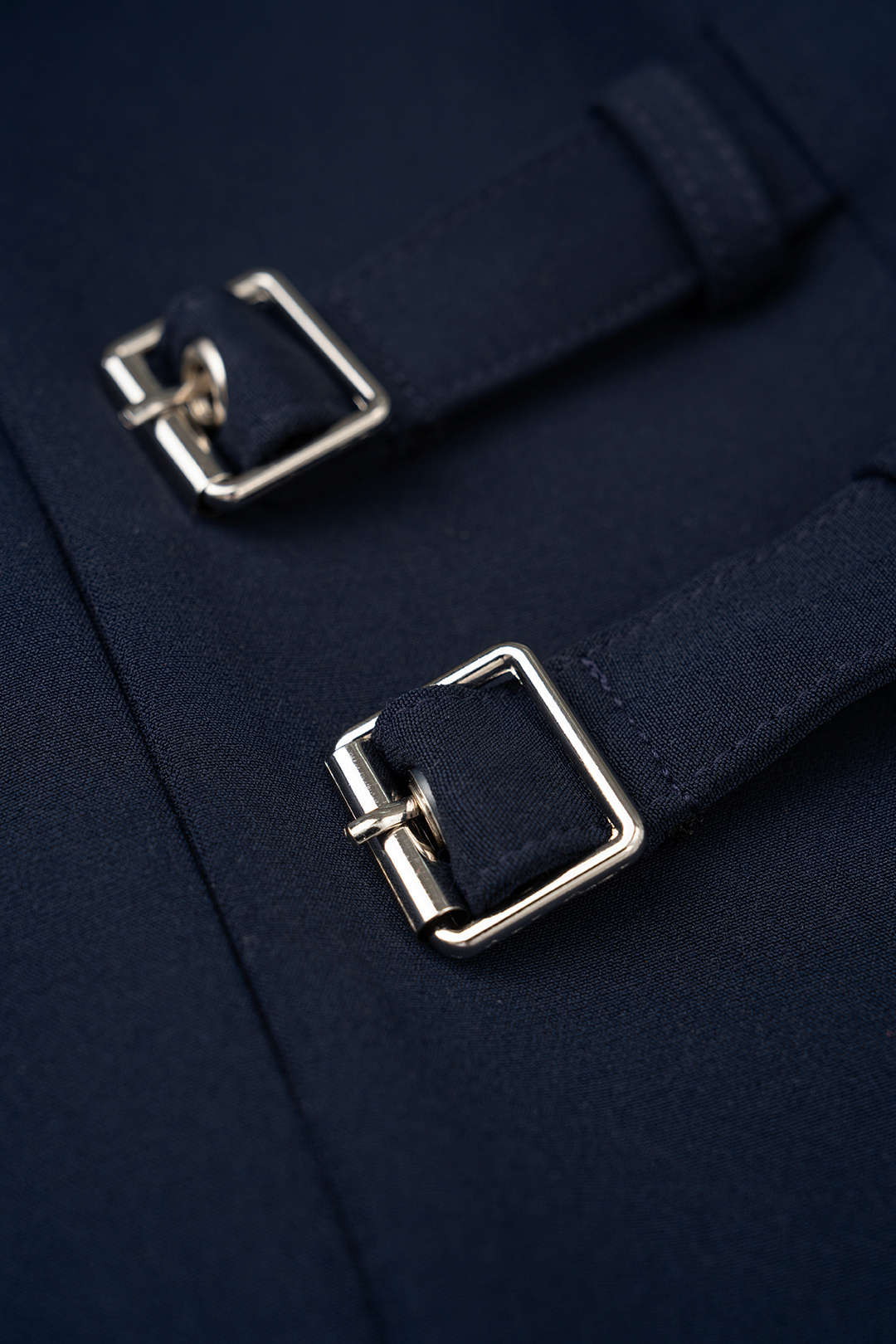 "Deep V-Neck Buckle Tank Top"