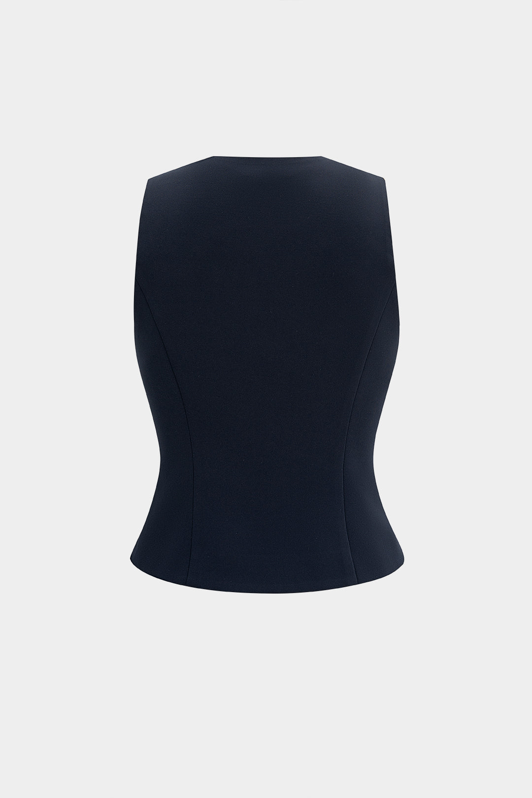 "Deep V-Neck Buckle Tank Top"