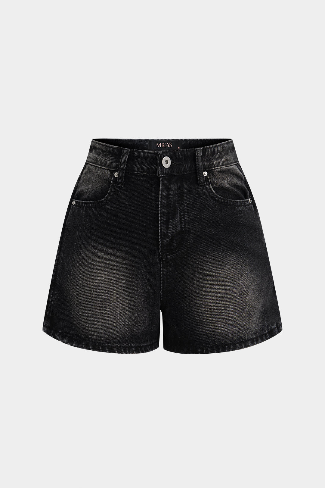 "Denim Button Pocket Shorts"
