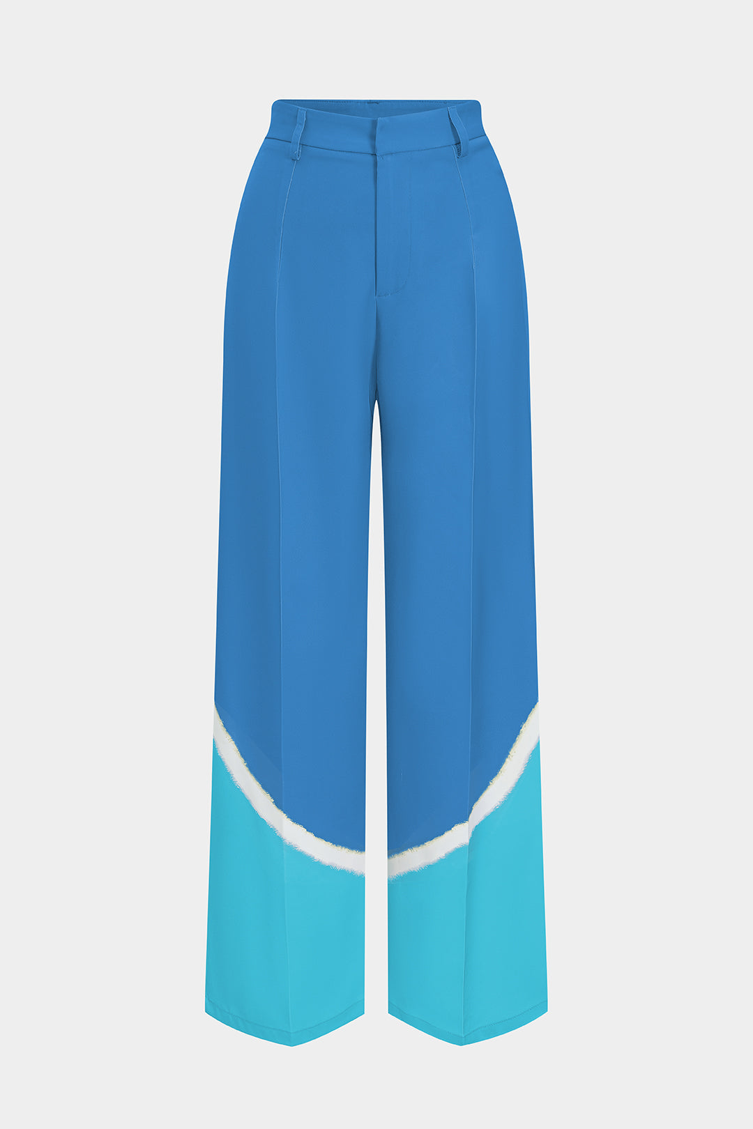 "Contrast Wide Leg Trousers"