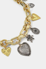 "Alloy Rhinestone Pendant Necklace"