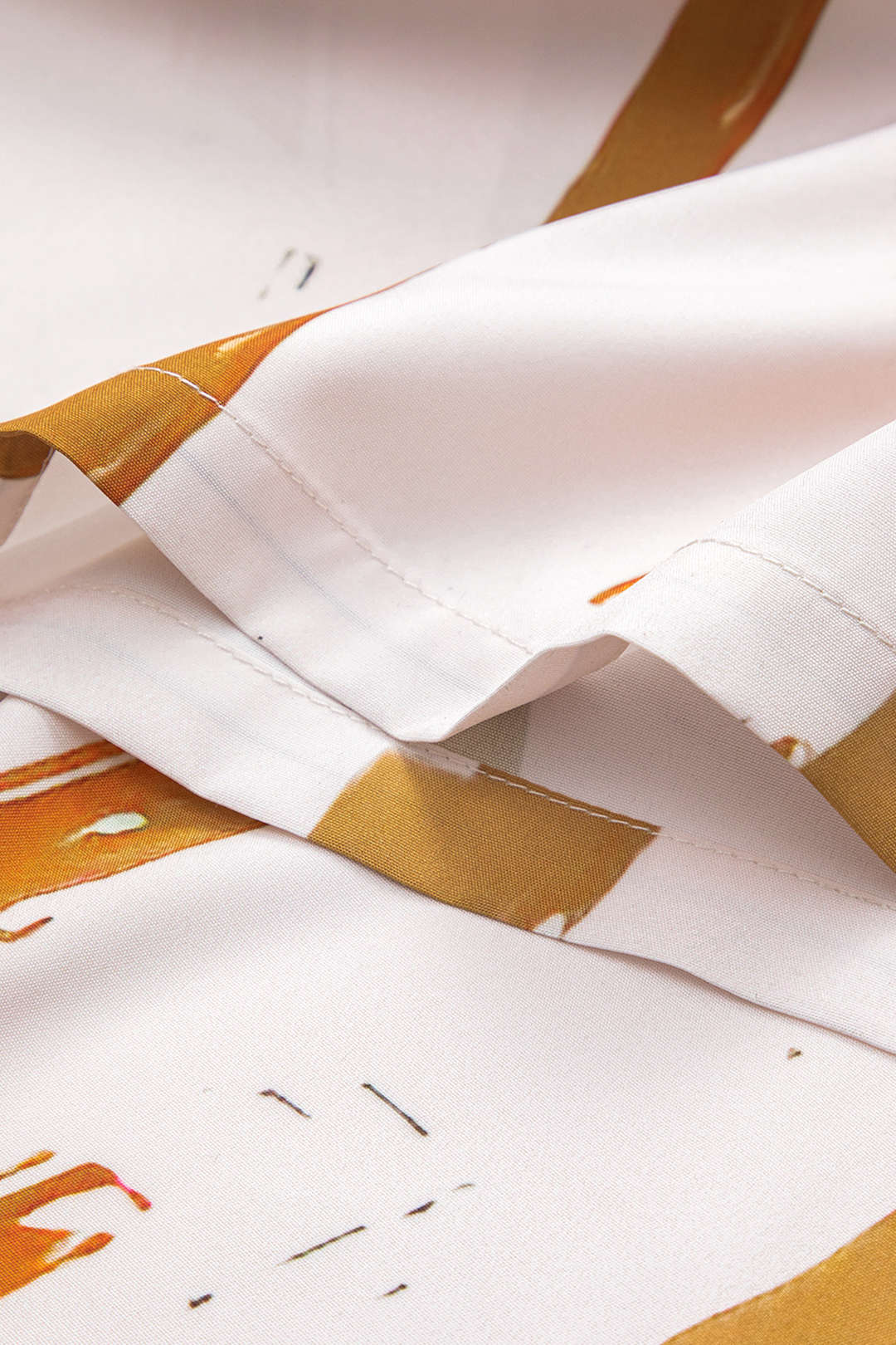 "Abstract Print High Waist Trousers"