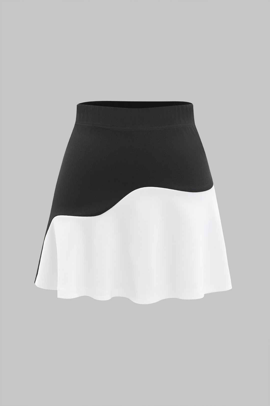 "Asymmetrical Patchwork Skirt"