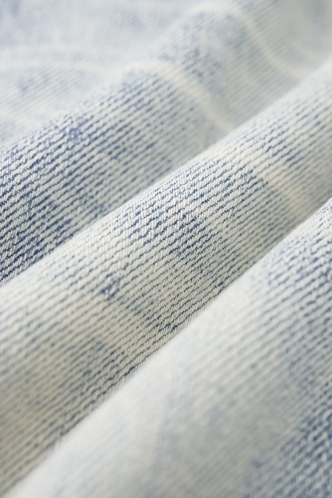 "Denim Asymmetrical Frayed Wide Leg Jeans"