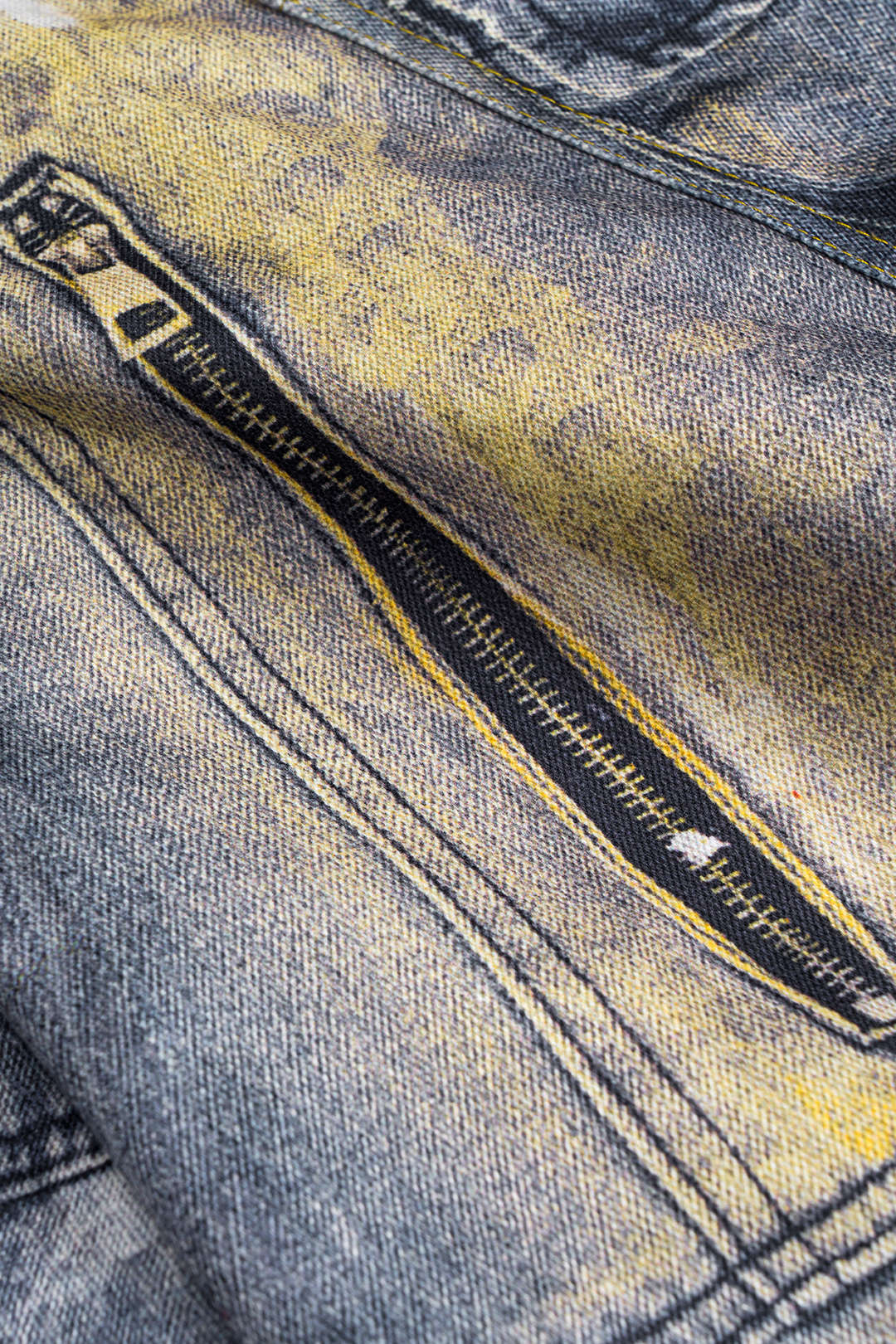 "Abstract Print Pocket Barrel Trousers"