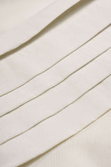"Contrast Binding Asymmetrical Hem Ruched Skirt"