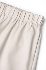 "Contrast Binding Ruched Cami Top And High Waist Wide Leg Pants"