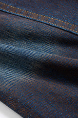 "Denim Button Shoulder Pads Outerwear"