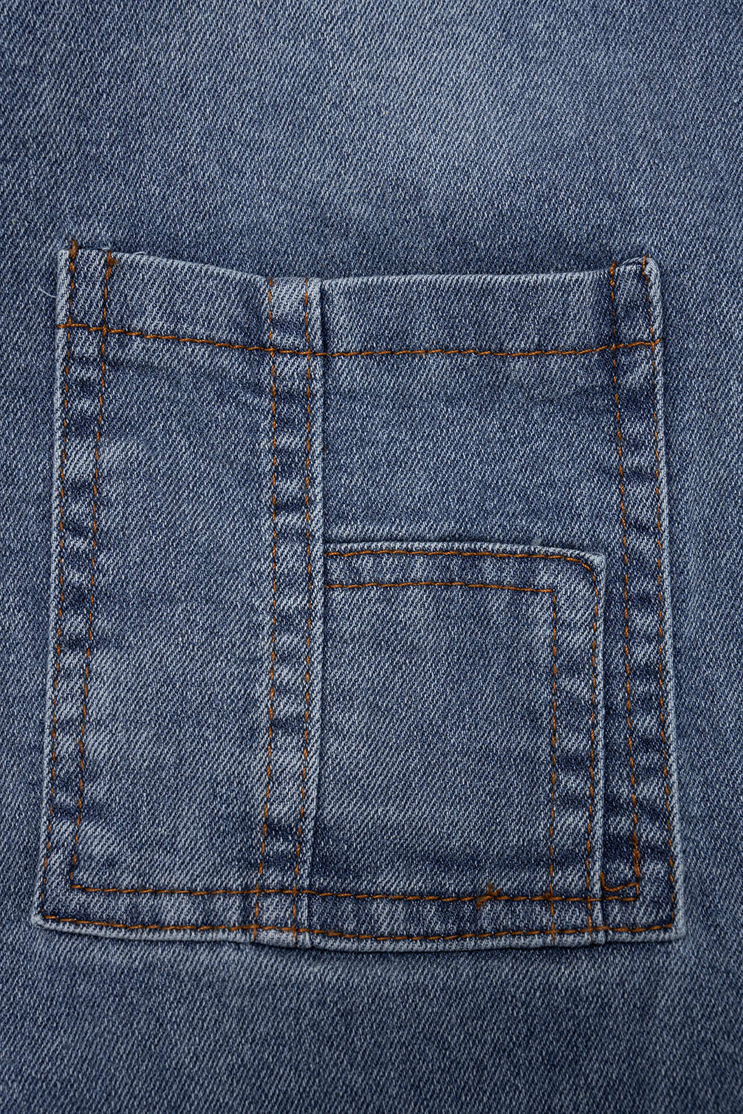 "Denim Button Drawstring Pocket Short-Sleeve Jumpsuit"
