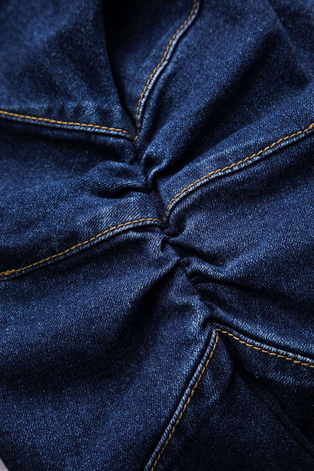 "Denim Metallic Button Outerwear"