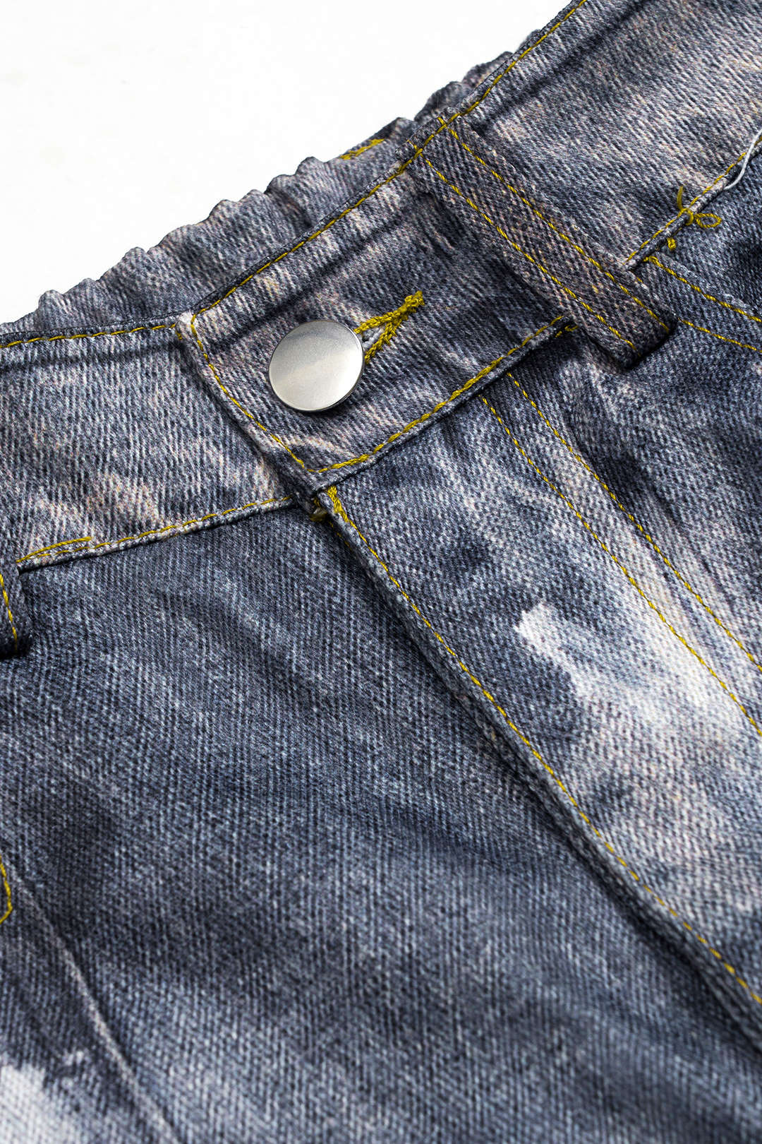 "Abstract Print Pocket Barrel Trousers"