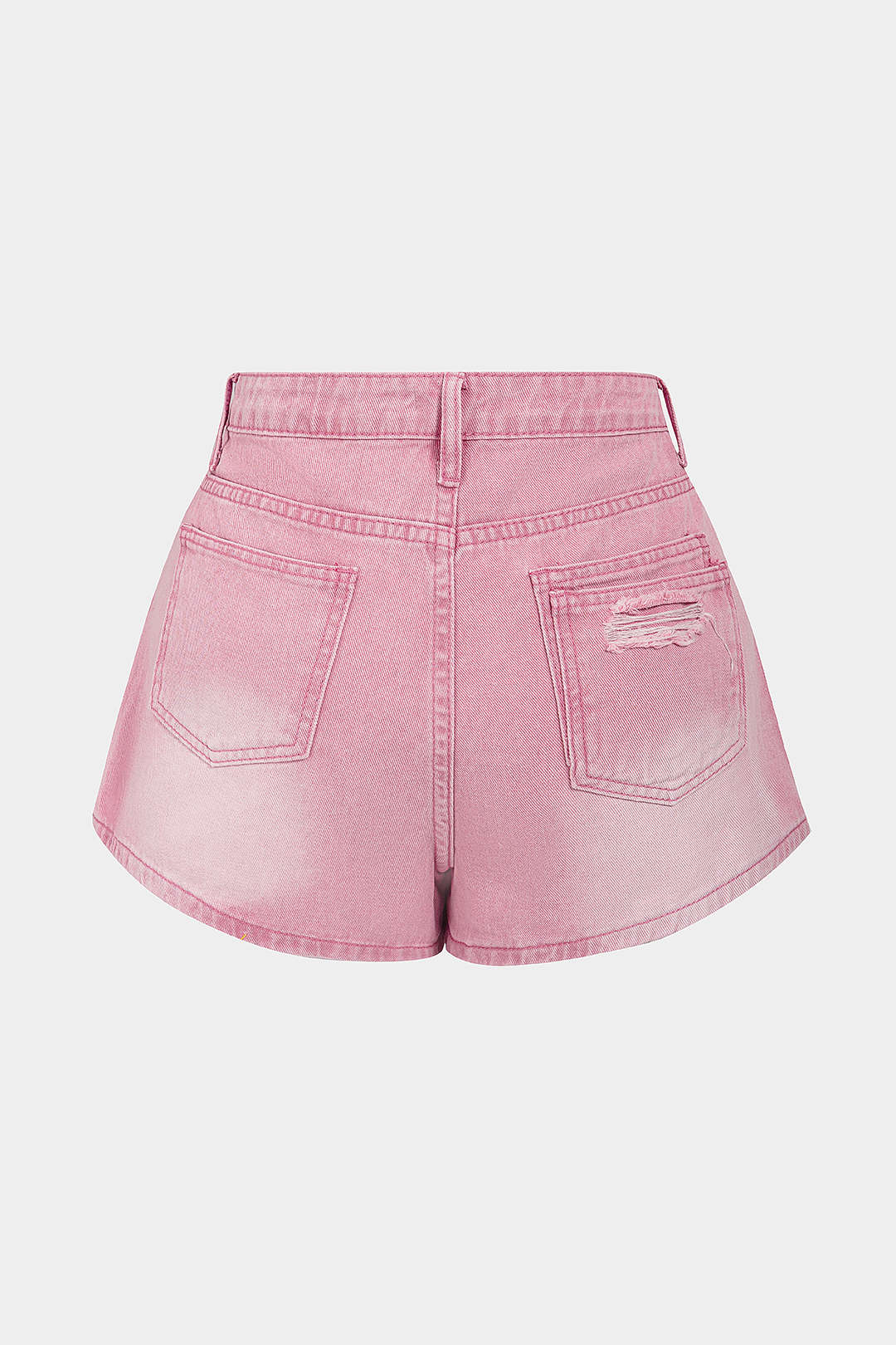 "Denim Button Pocket Shorts"