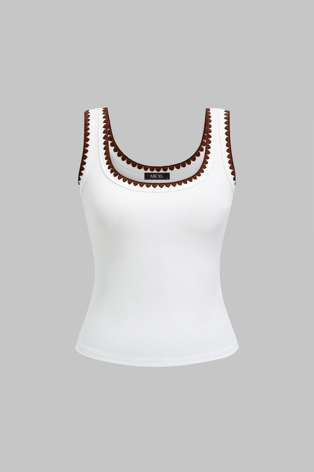 "Contrast Binding Tank Top"