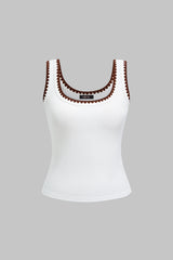 "Contrast Binding Tank Top"