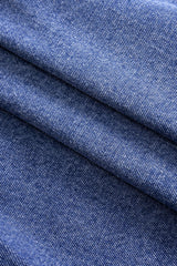 "Denim Asymmetrical Pocket Frayed Skirt"