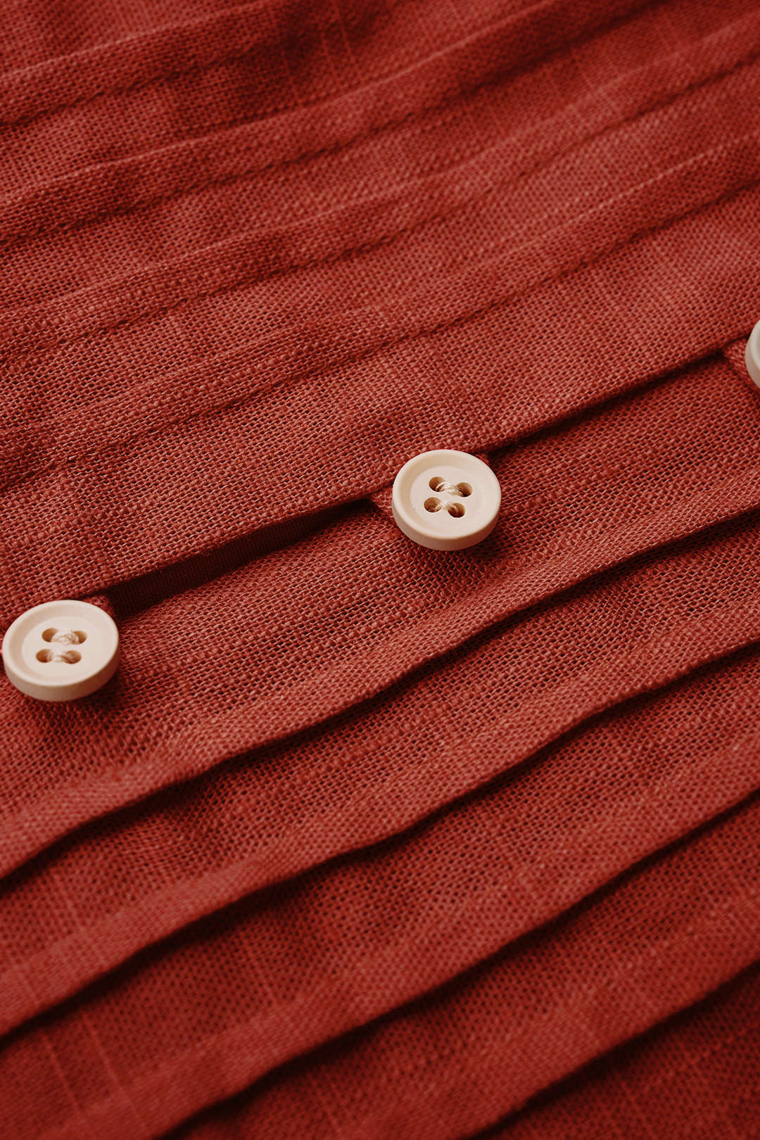 "Button Ruched Tie-Up Cami Top"