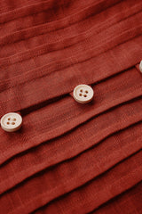 "Button Ruched Tie-Up Cami Top"