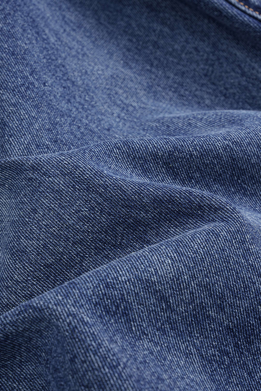 "Denim Asymmetric Button Jeans"