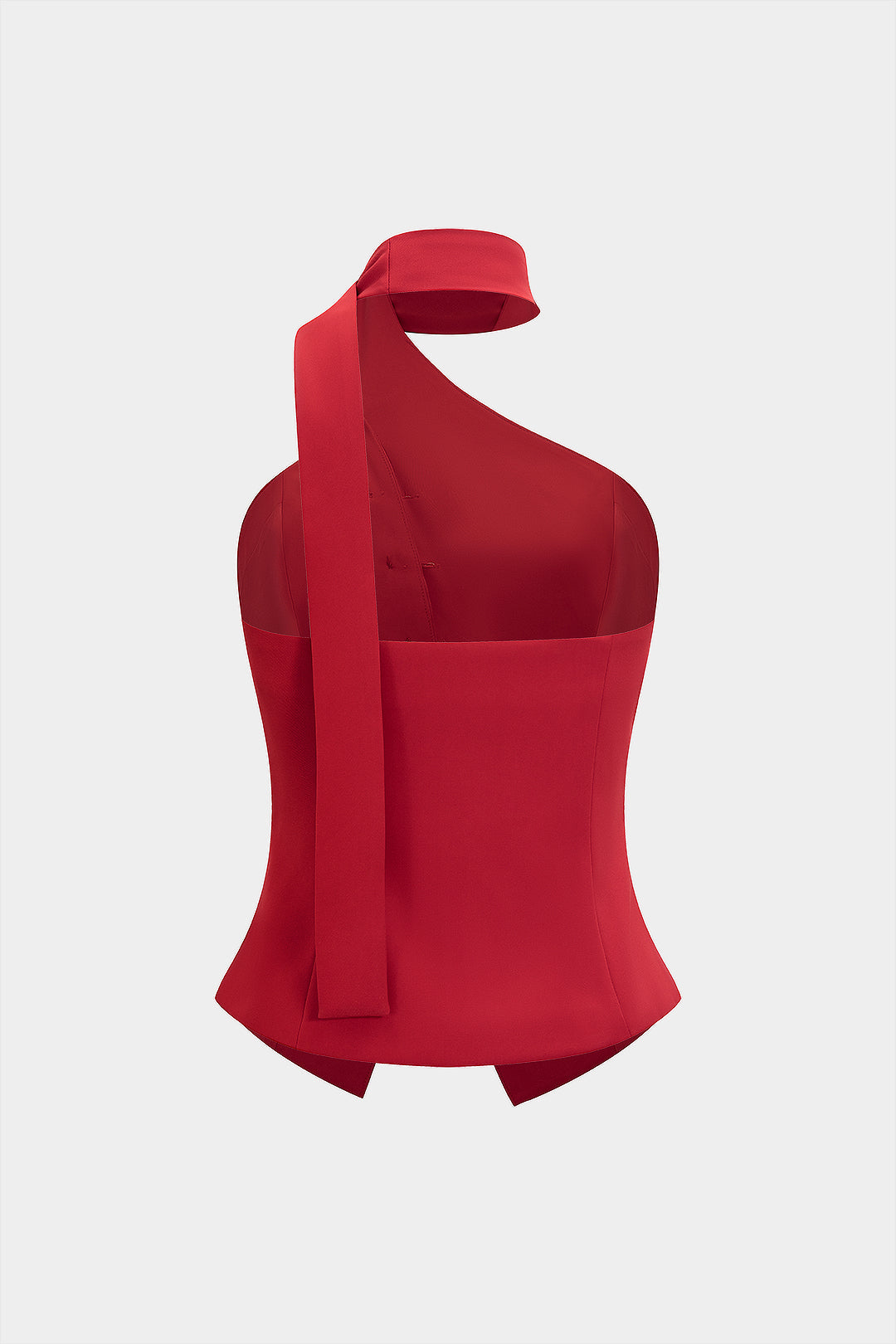 "Button Halter Neck Backless Tank Top"