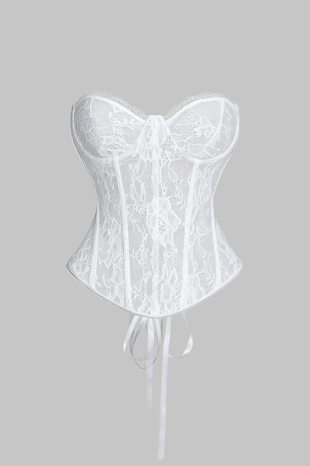 "Bustier Backless Tie Corset Top"