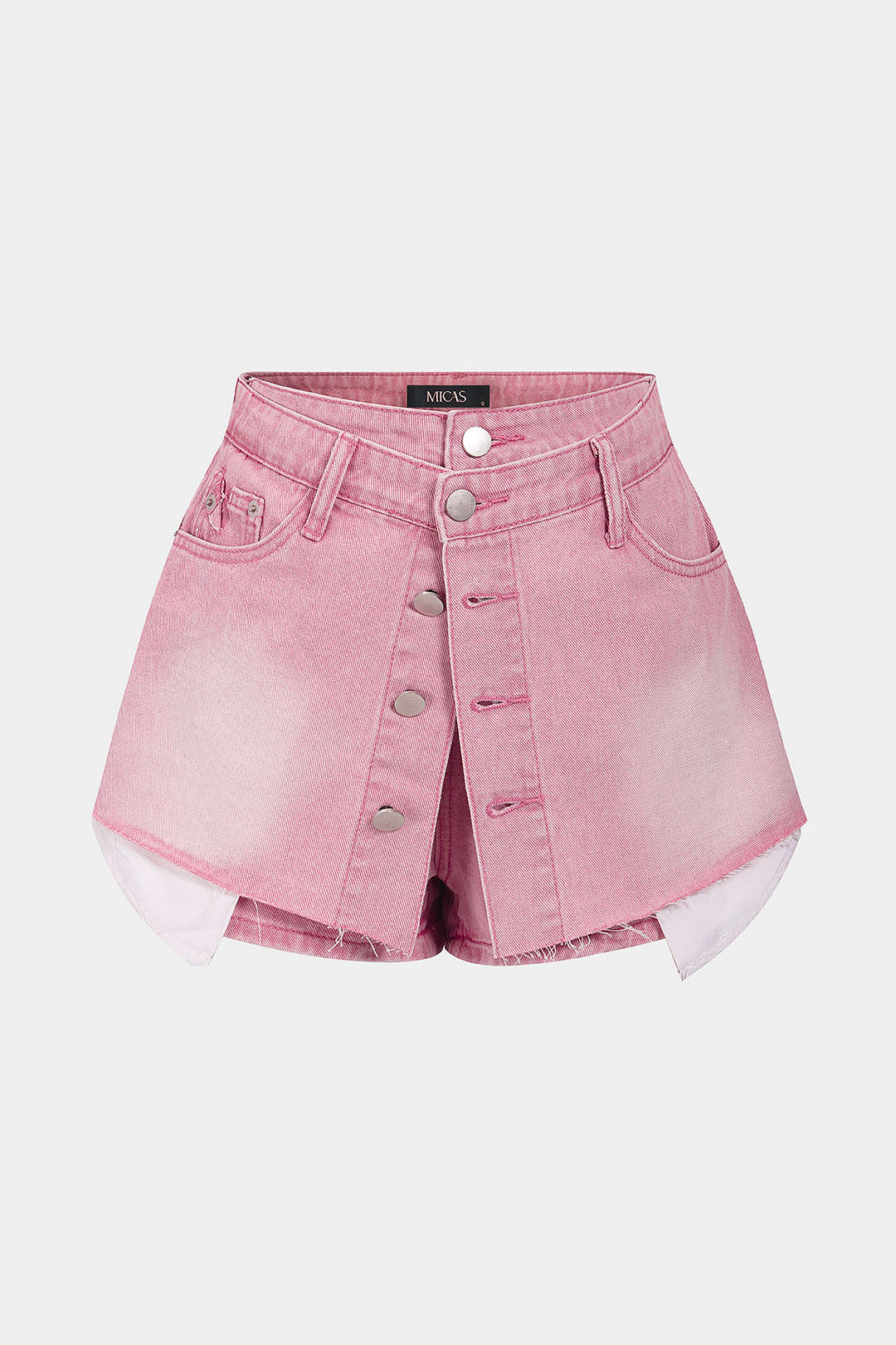 "Denim Button Pocket Shorts"