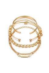 "4-pcs Metal Chain Bracelet Set"