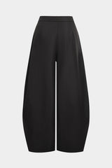 "Asymmetrical Zipper Wide Leg Pants"